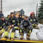 Strażacy Straż Pożarna Lubin powódź Ścinawa (2)