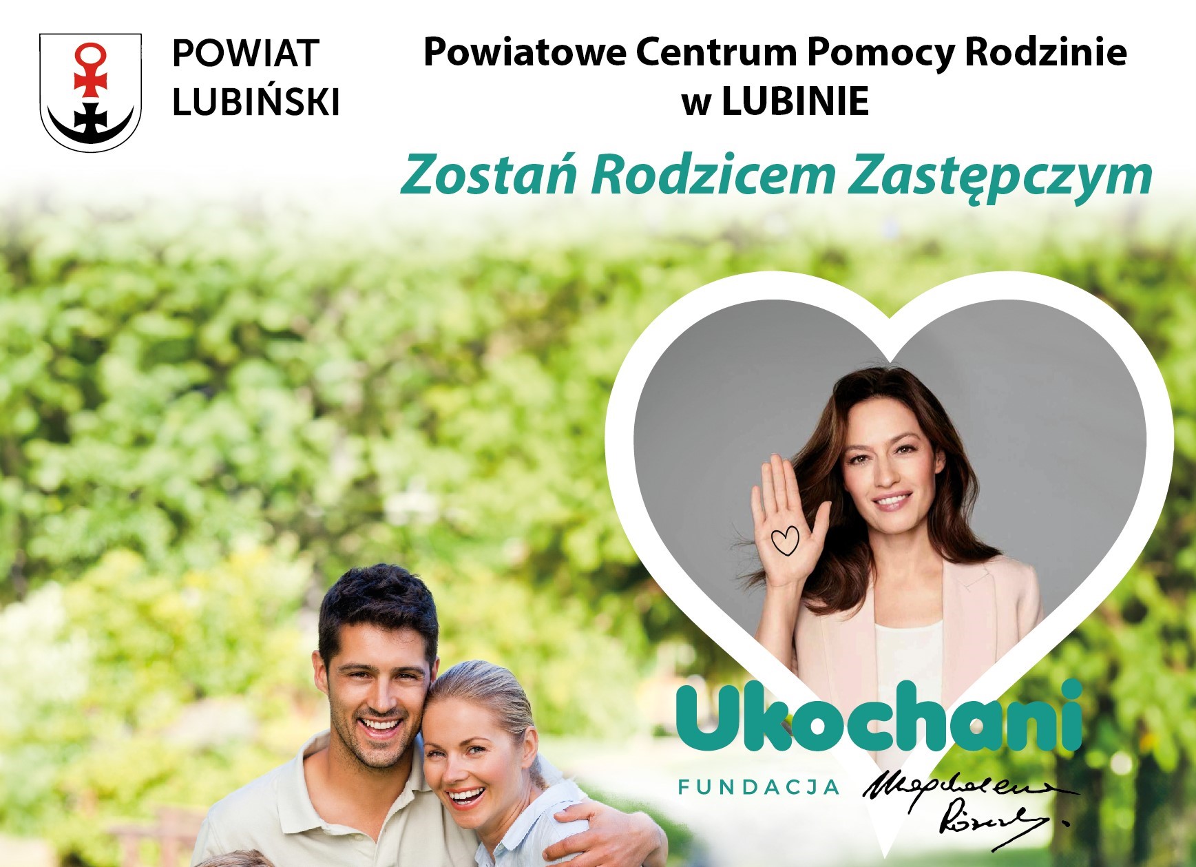 Aktorka Magdalena Różczka w kampanii lubińskiego PCPR