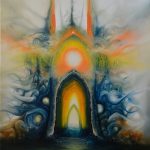 Happiness disguised as gothic cathedral, J.Koziczak, 80 x 90 cm