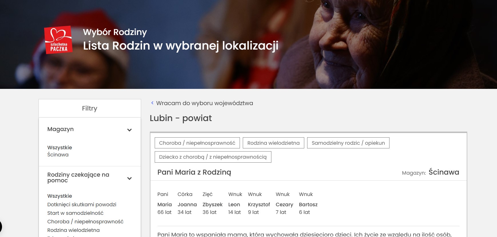 Wiele rodzin wciąż nie ma swoich darczyńców!