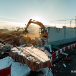 Kolejowa, burzenie muralu, Zagłębie Lubin (34)