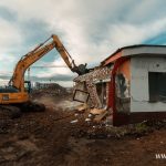 Kolejowa, burzenie muralu, Zagłębie Lubin (5)