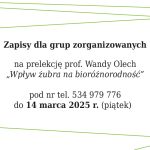Zaproszenie Żubry grupy