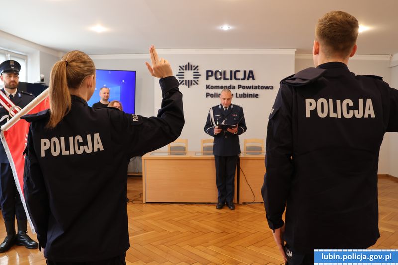 Nowi funkcjonariusze w lubińskiej policji