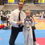 Kamil Fiebig z trenerem R. Adamczykiem