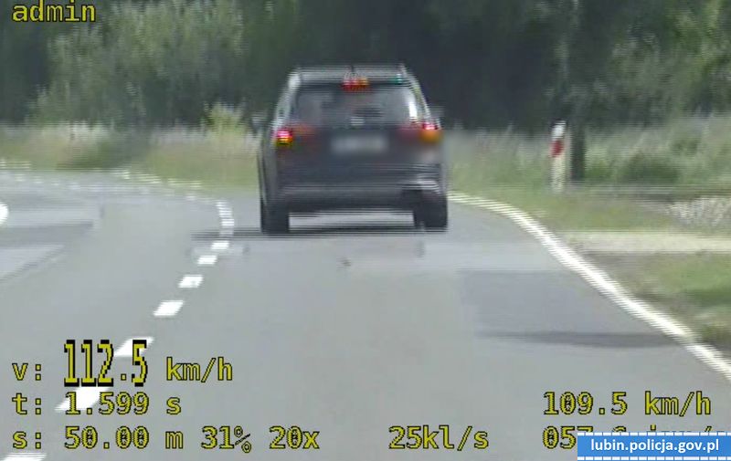 Podwójny mandat za zbyt dużą prędkość