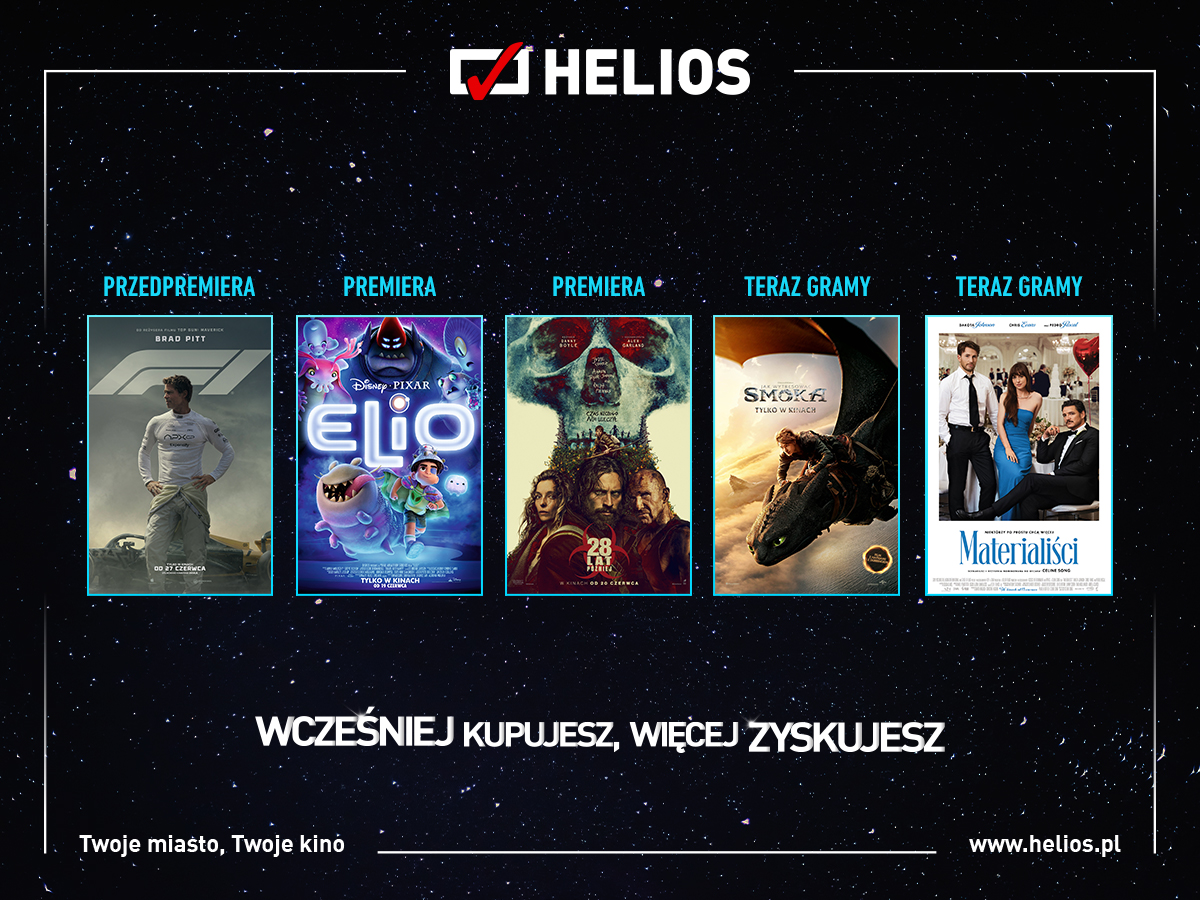 Czerwcowy repertuar kina Helios