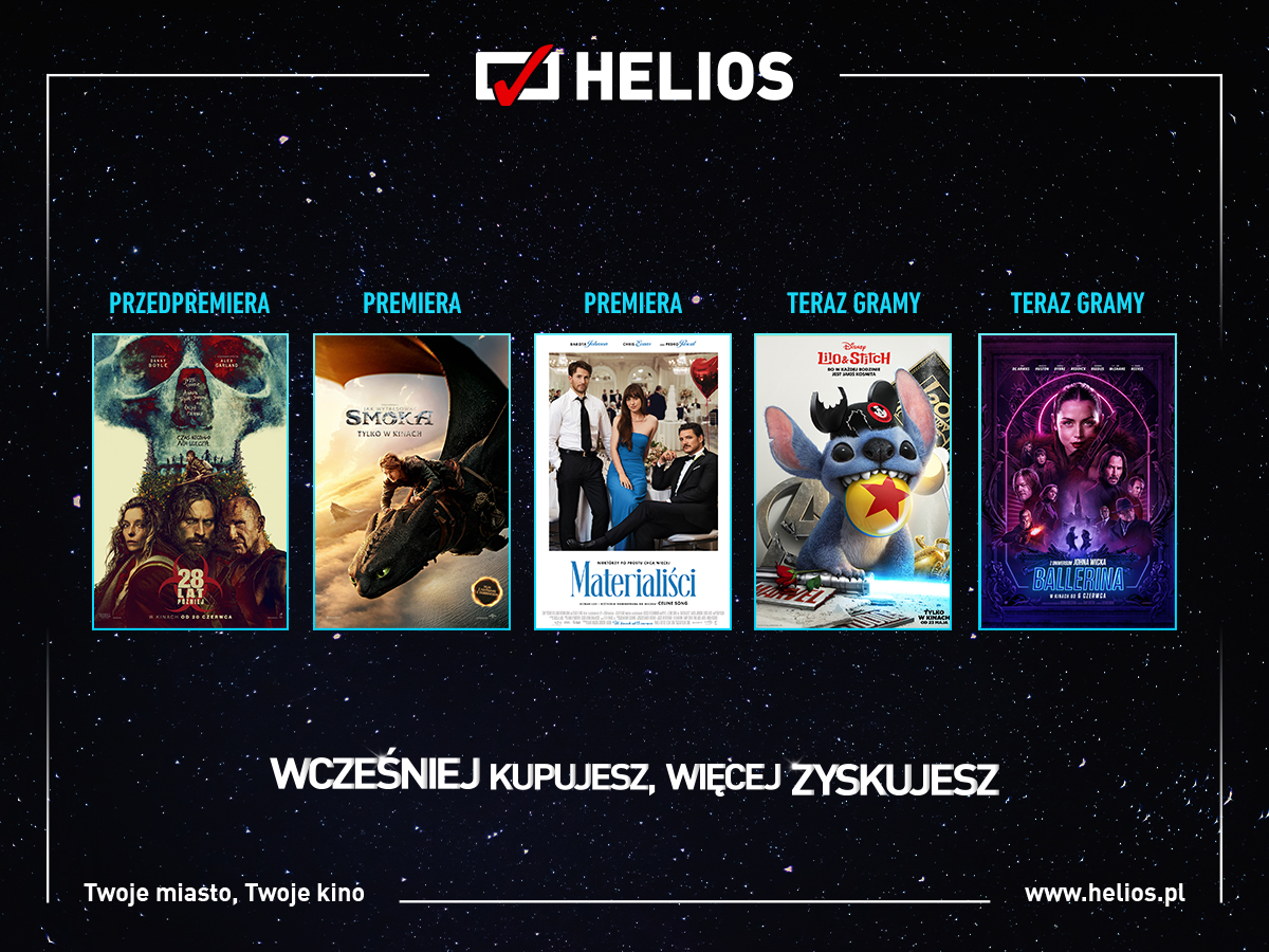 Moc filmowych emocji w kinie Helios
