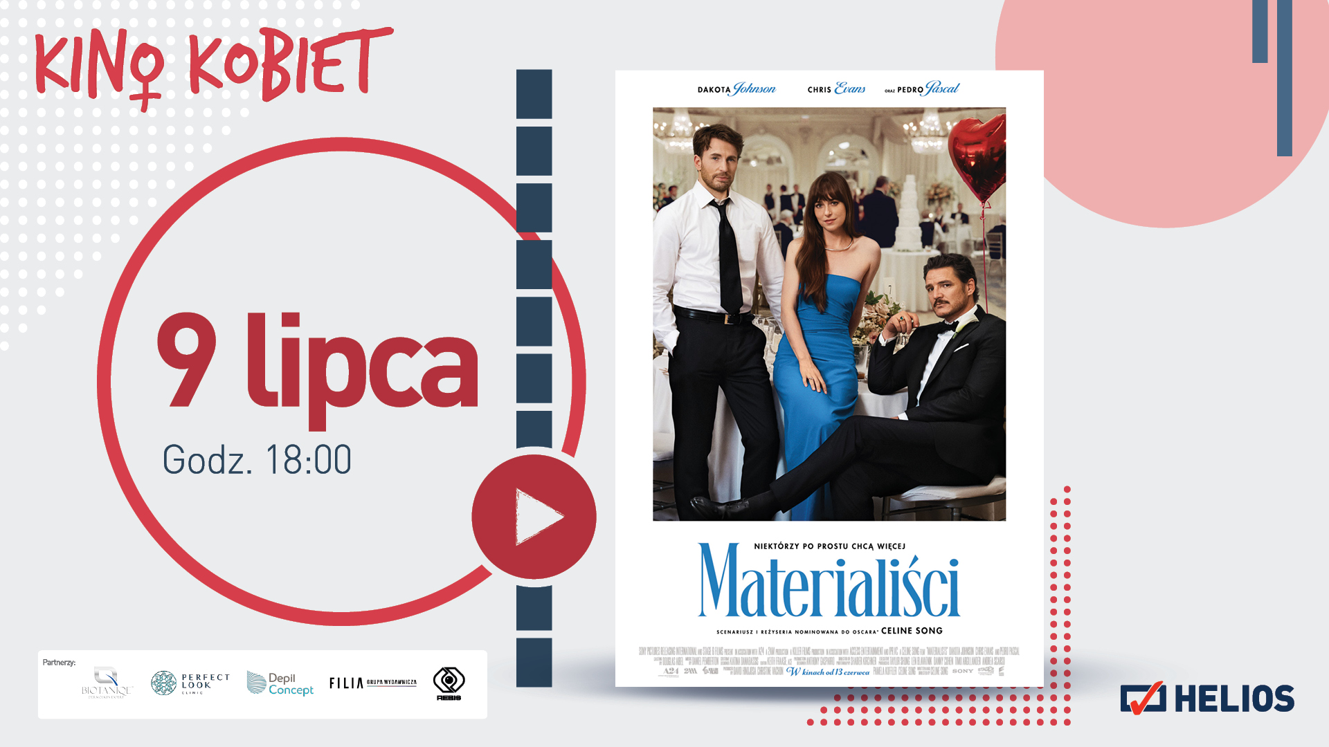Lipcowe Kino Kobiet w Heliosie z komedią romantyczną