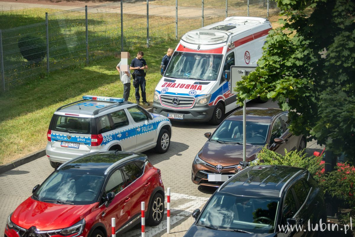 Potrącenie rowerzysty na Bema