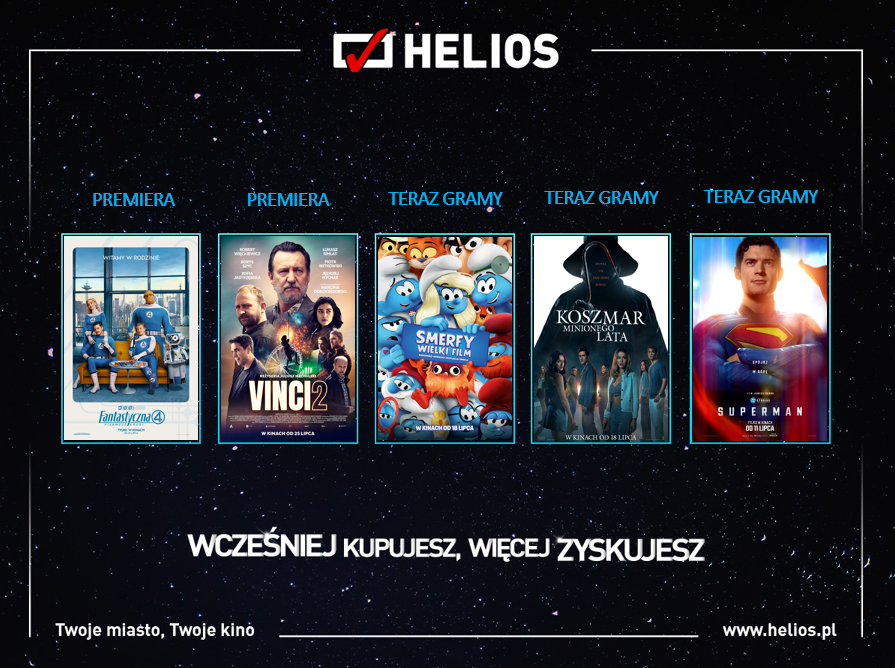 Moc filmowych nowości w kinie Helios