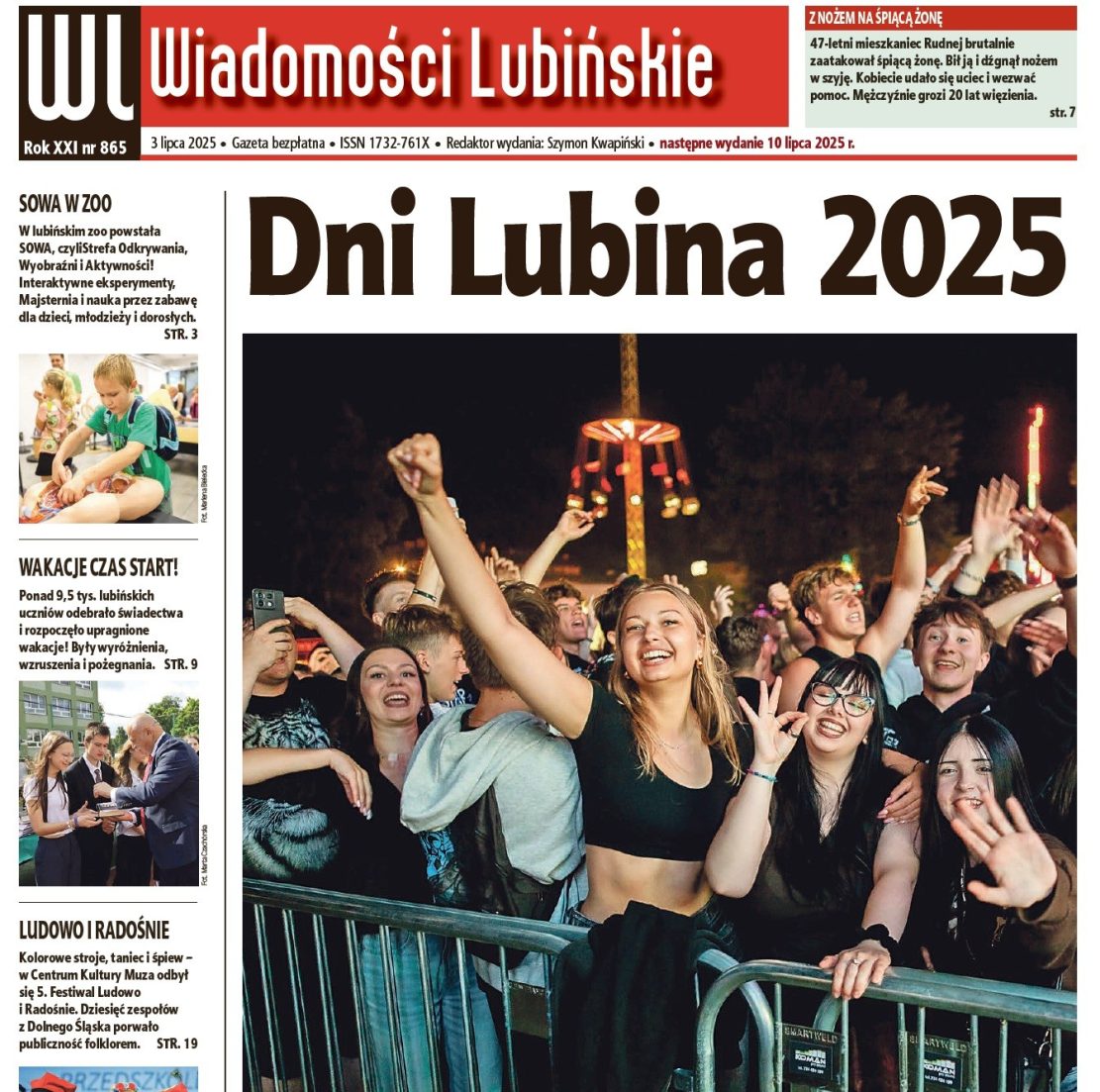 Sięgnij po nowe Wiadomości Lubińskie!
