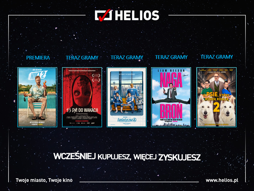 Gorące nowości na ekranach kina Helios