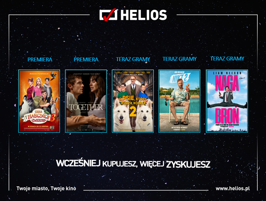 Filmowy koniec wakacji w kinie Helios