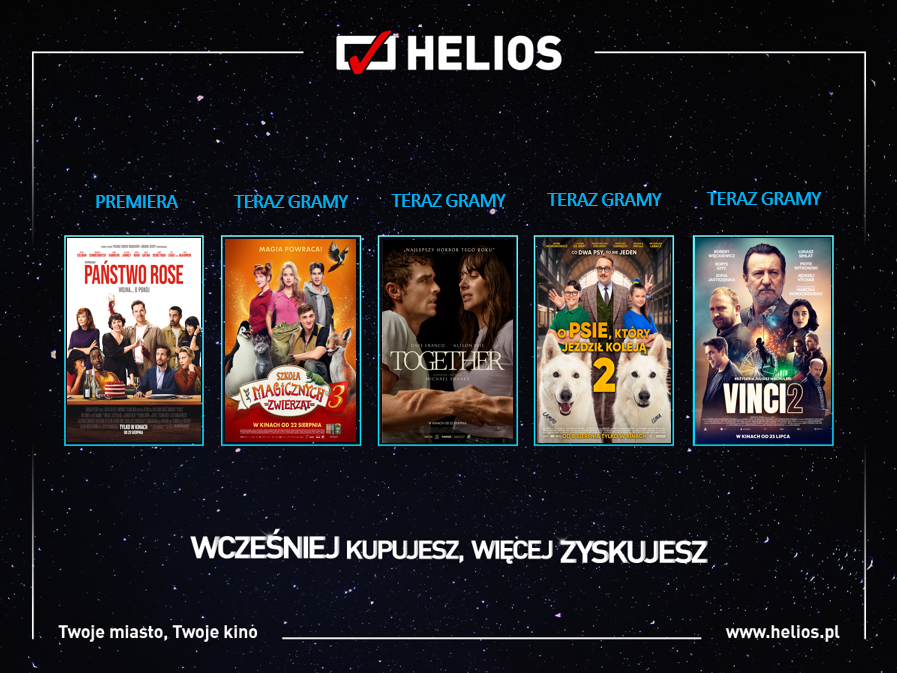 Moc różnorodnych hitów w kinie Helios