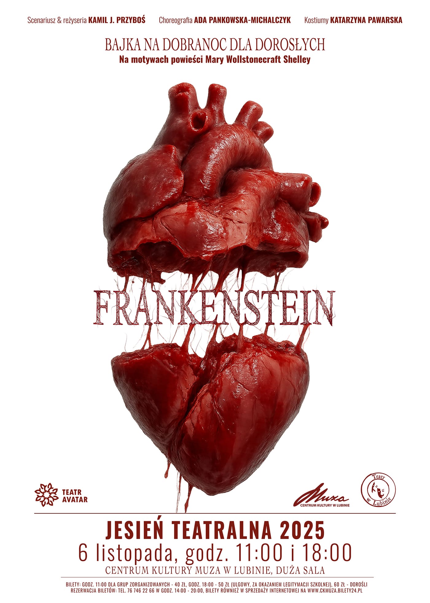 Teatr Avatar zagra „Frankensteina” w Lubinie – specjalnie dla szkół!
