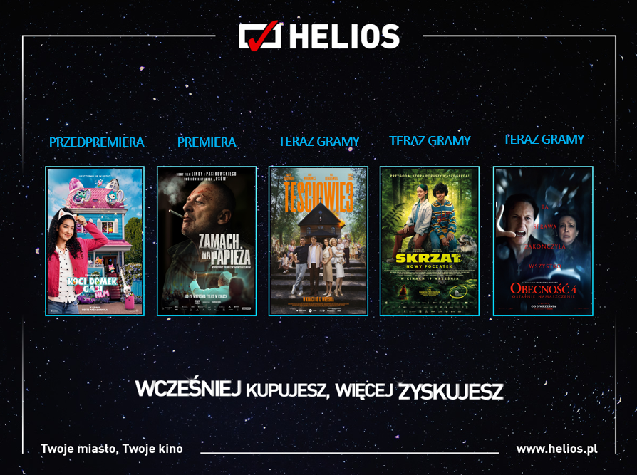 Filmowy początek jesieni w kinie Helios