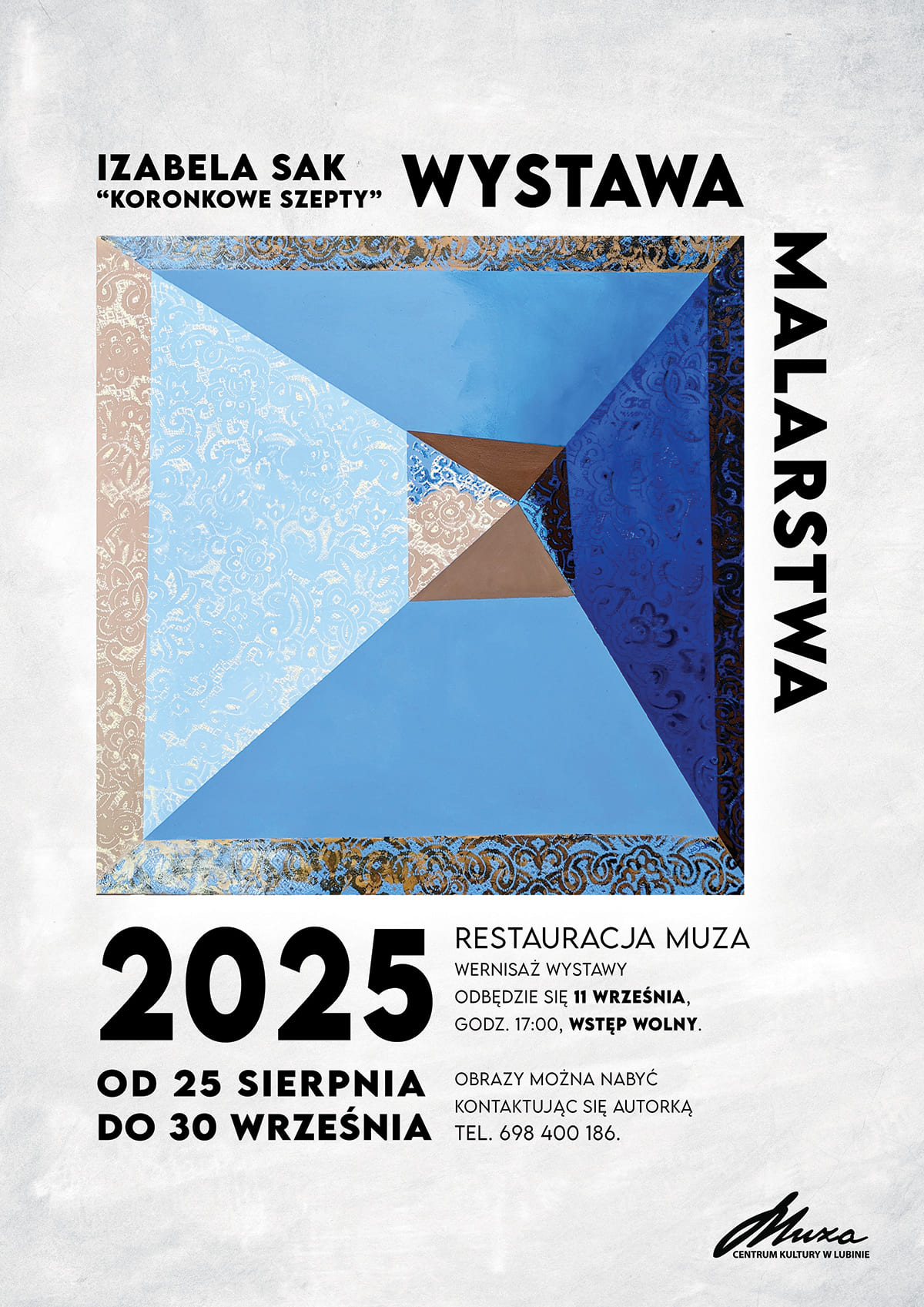 „Koronkowe szepty” – artystka zaprasza na wernisaż