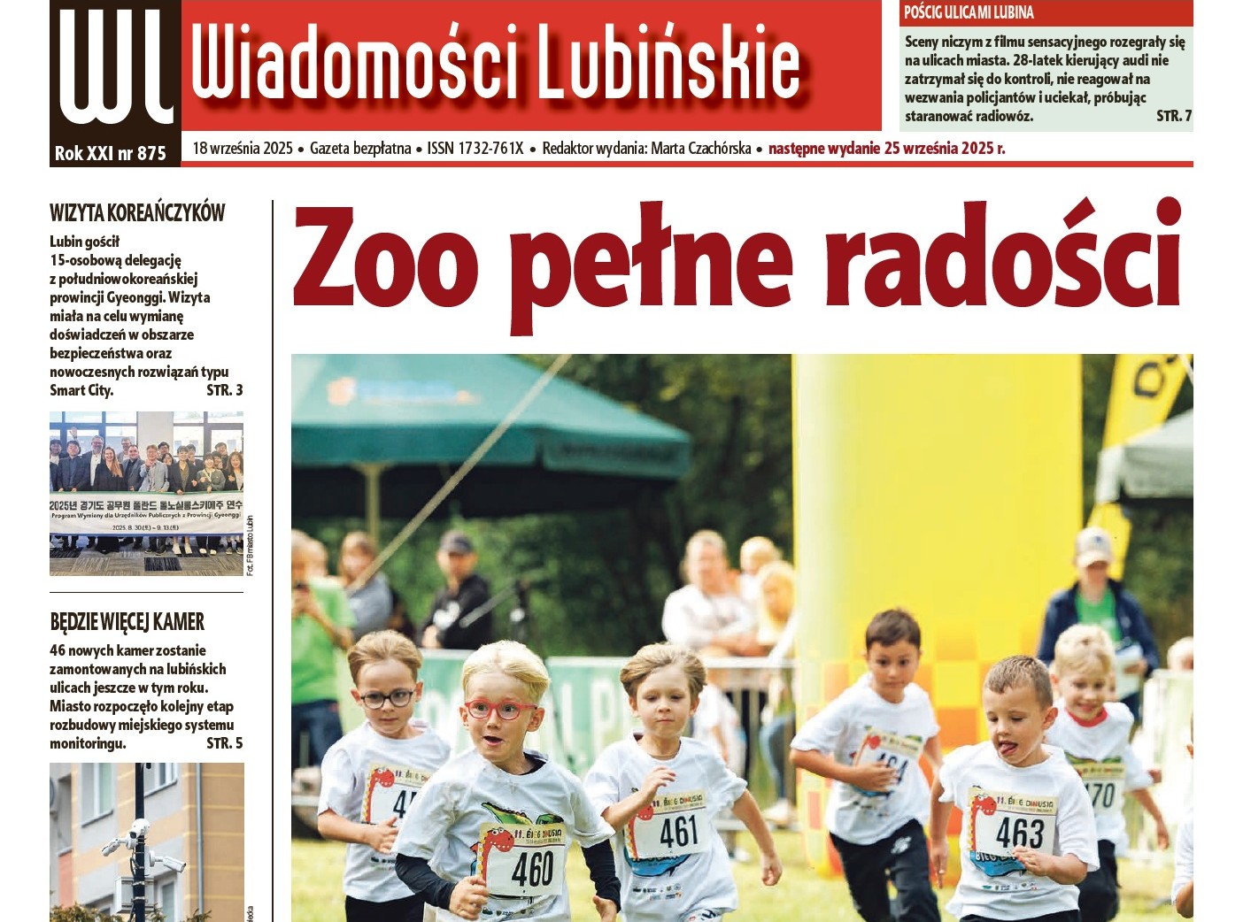 „Wiadomości Lubińskie” jak zwykle w czwartek