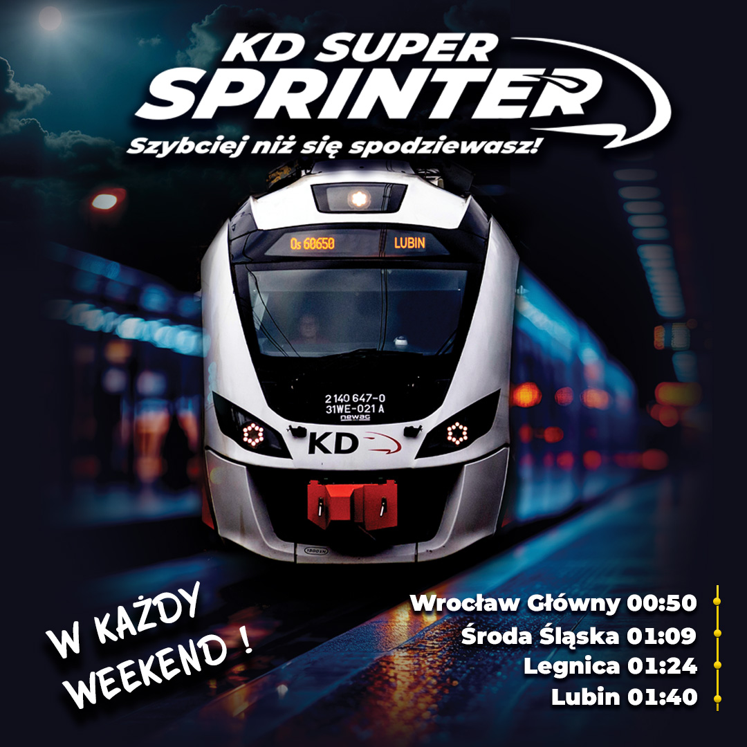 Wraca nocne połączenie Wrocław – Lubin!