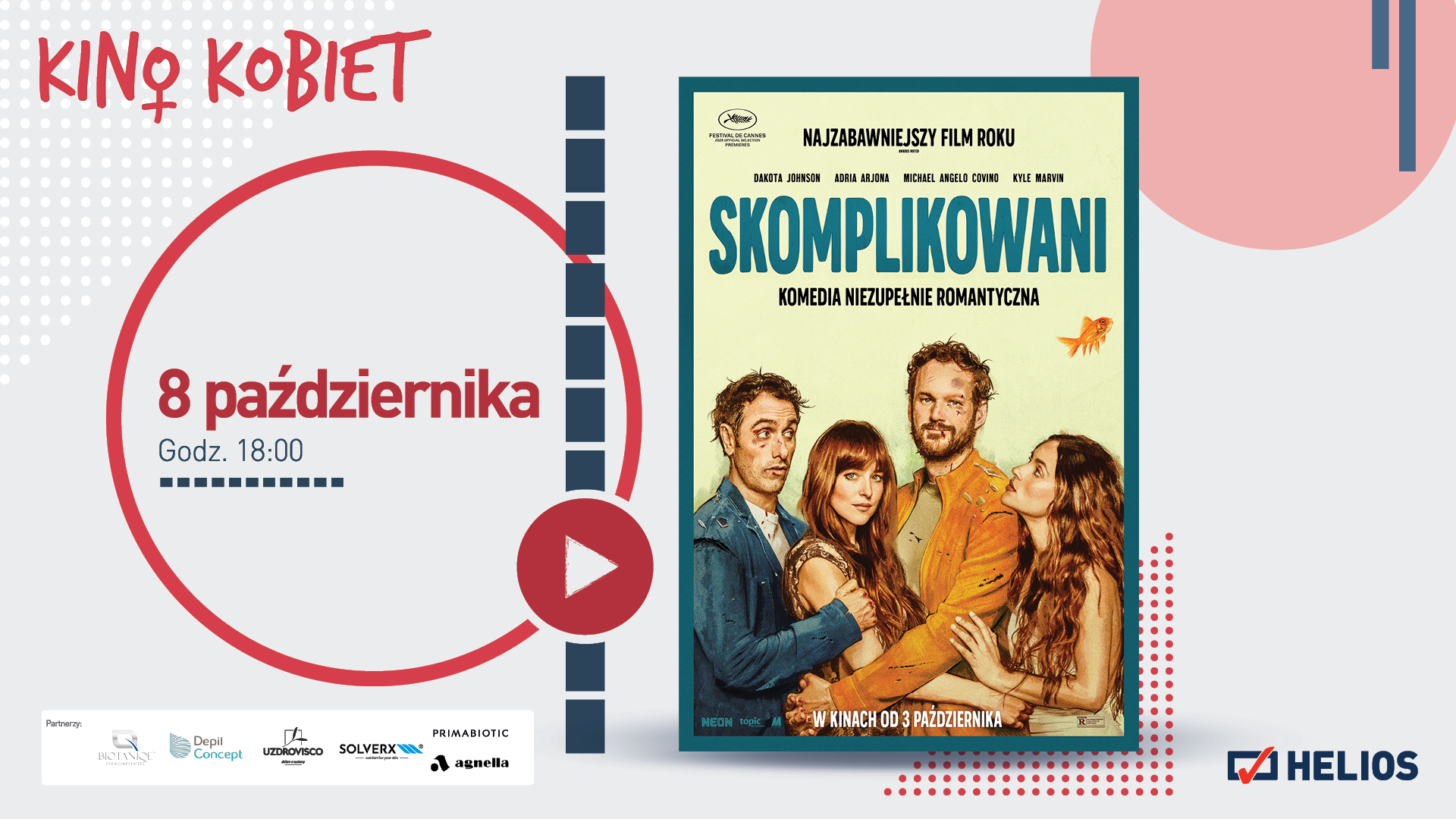 Październikowe Kino Kobiet w Heliosie z komedią „Skomplikowani”