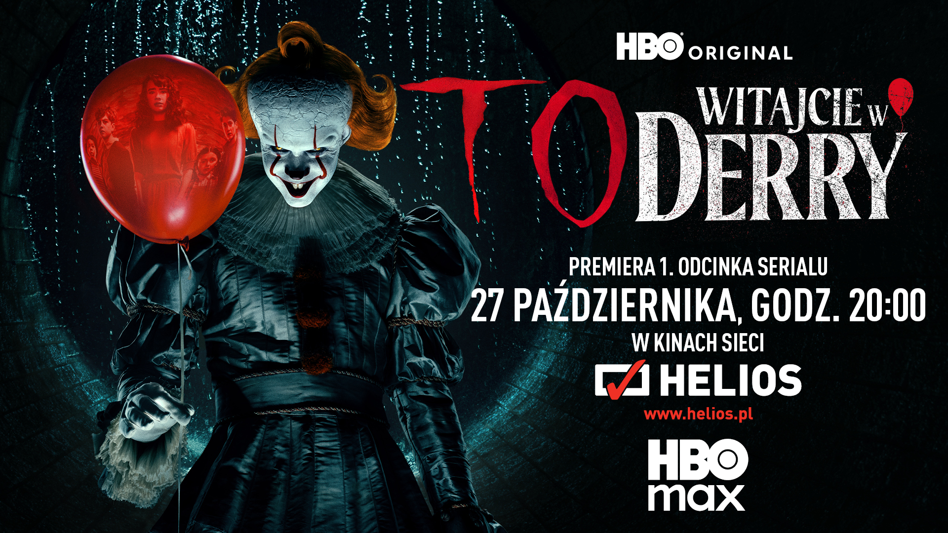 „To: Witajcie w Derry” – premierowe seanse serialu HBO Original tylko na ekranach kin Helios!