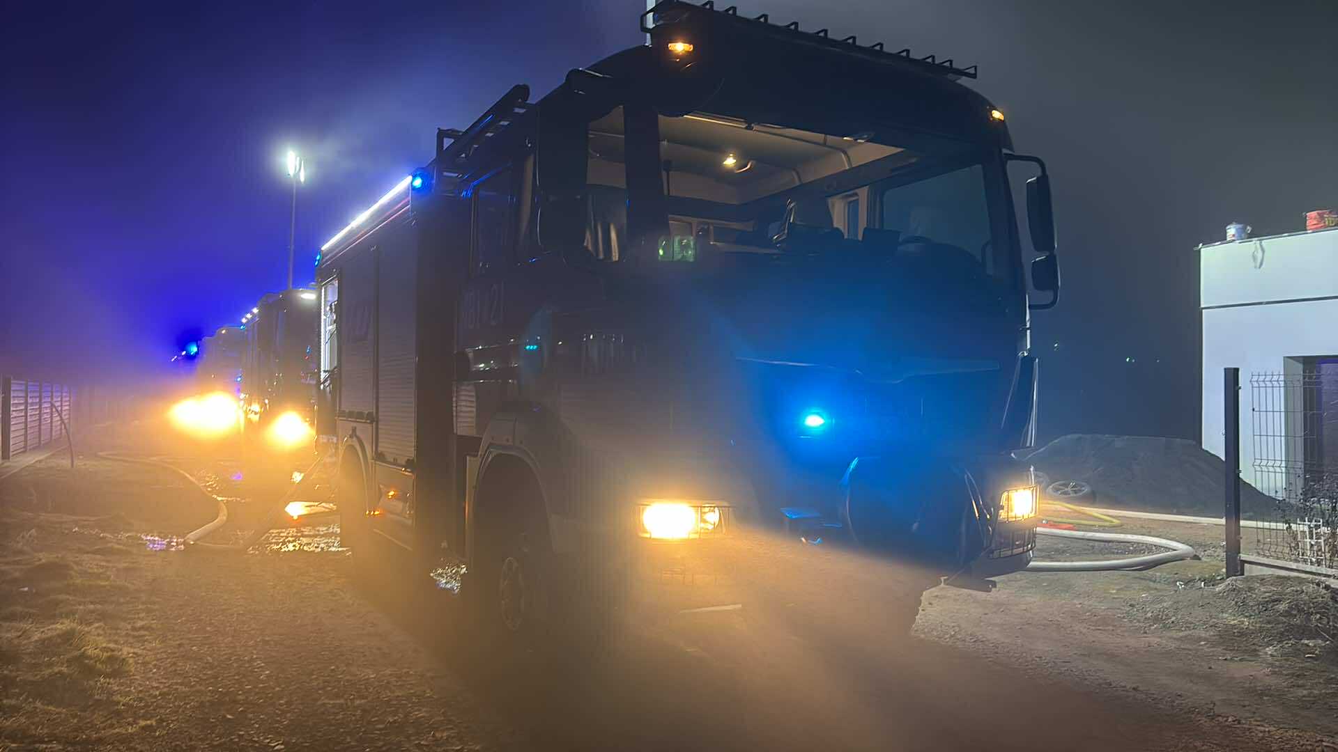 Pożar domu w Miroszowicach