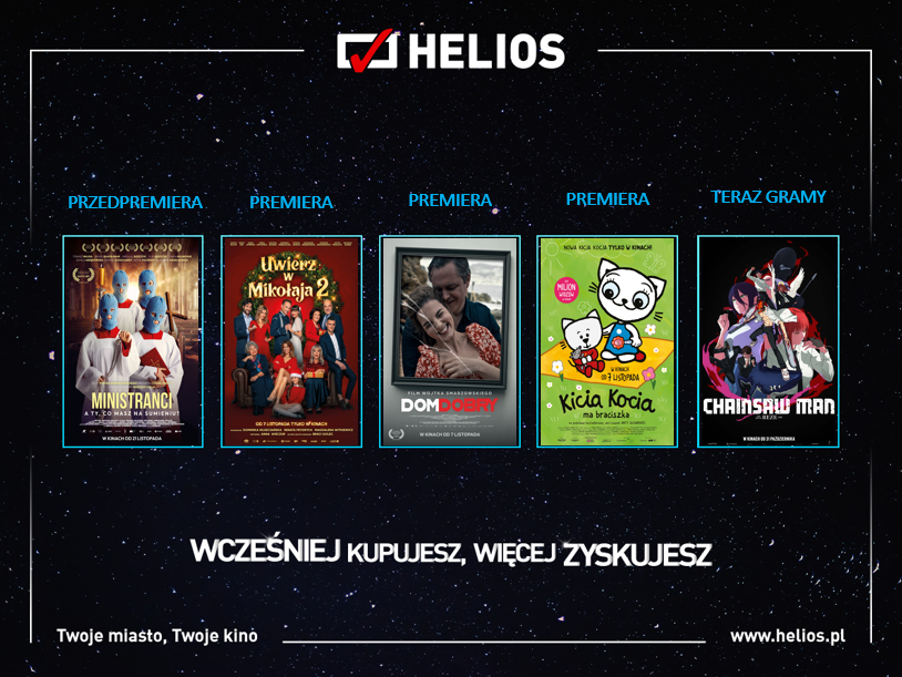 Listopadowe premiery w kinie Helios