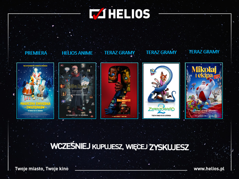 Moc nowości na ekranach kina Helios