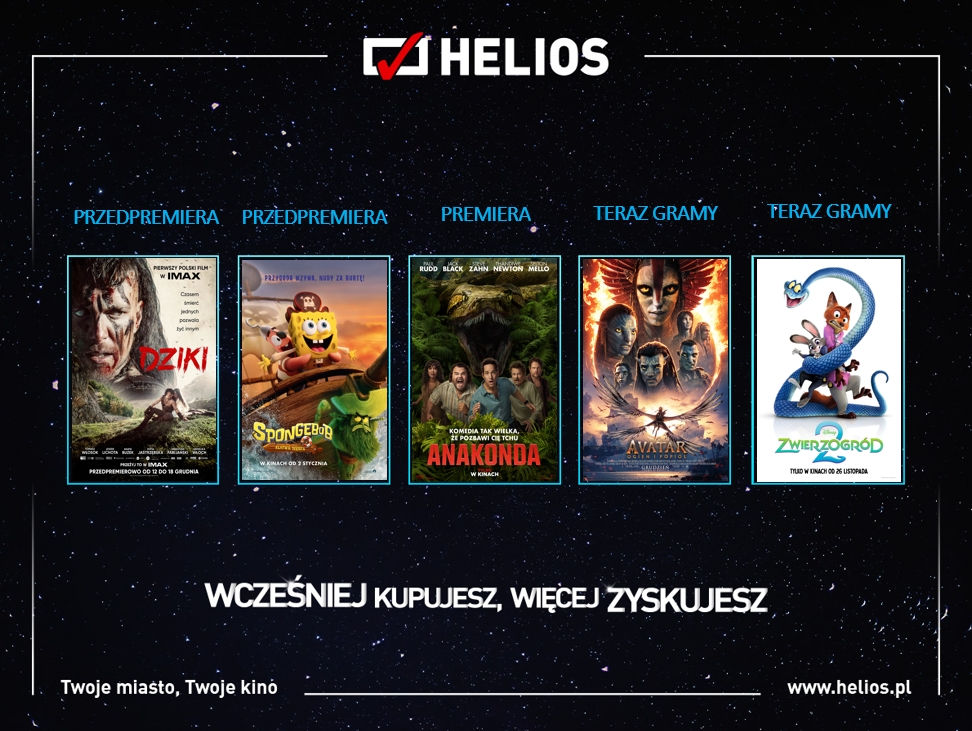 Filmowe zakończenie roku w kinie Helios!