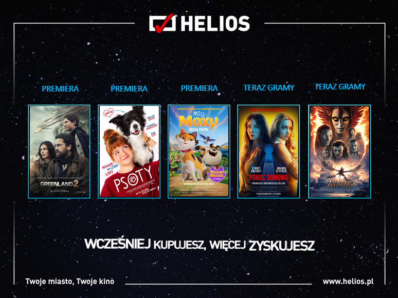 Moc filmowych nowości w kinie Helios