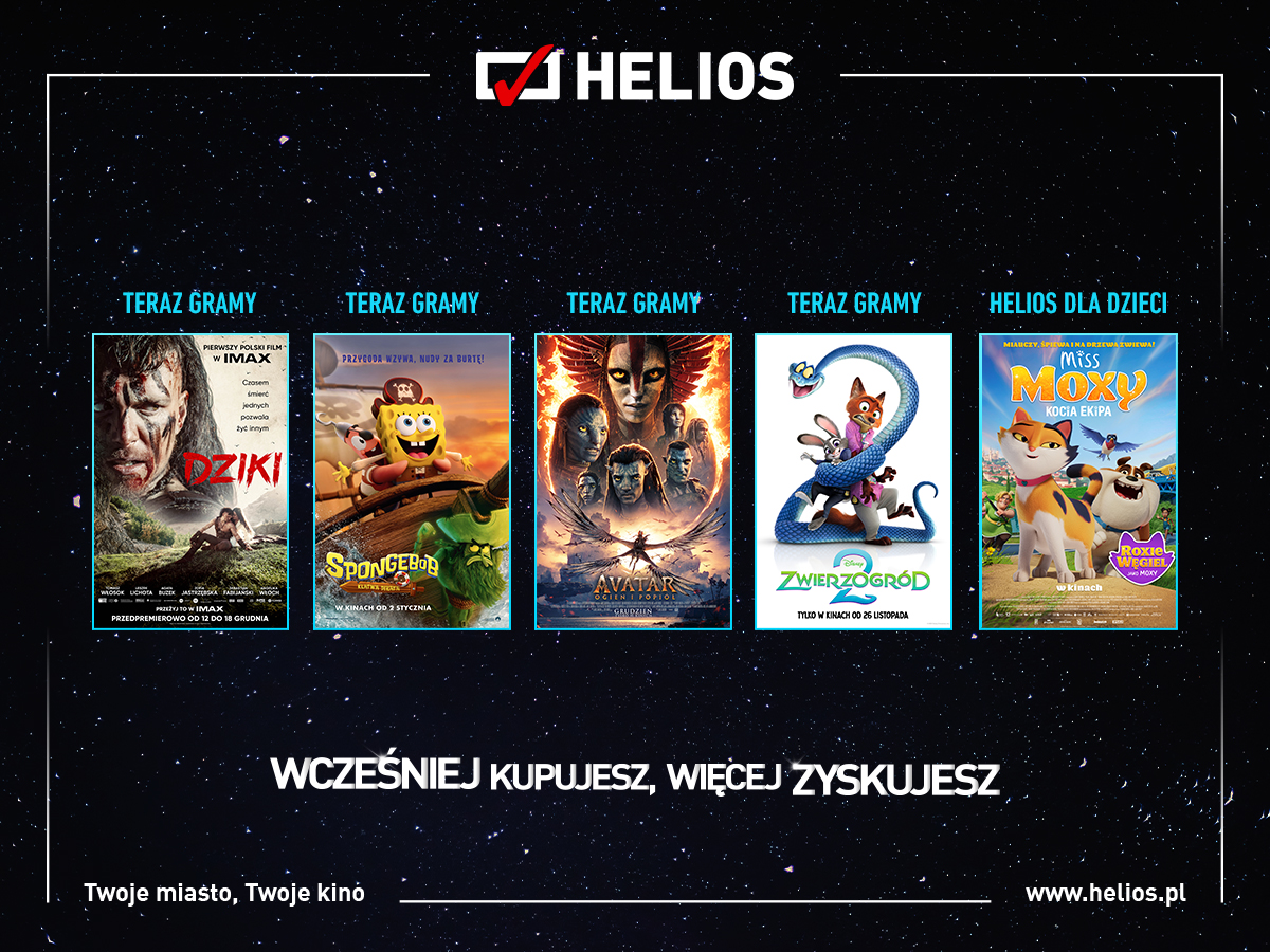 Helios prezentuje styczniowy repertuar