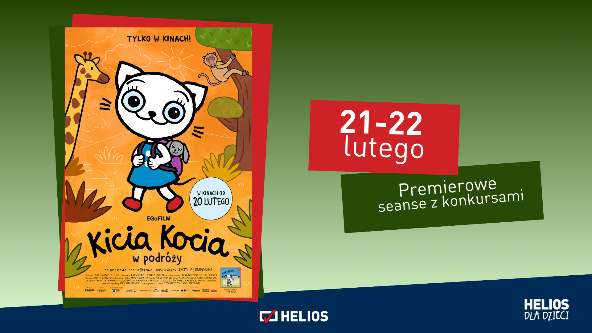 „Kicia Kocia w podróży” – pokazy z konkursami w kinie Helios!