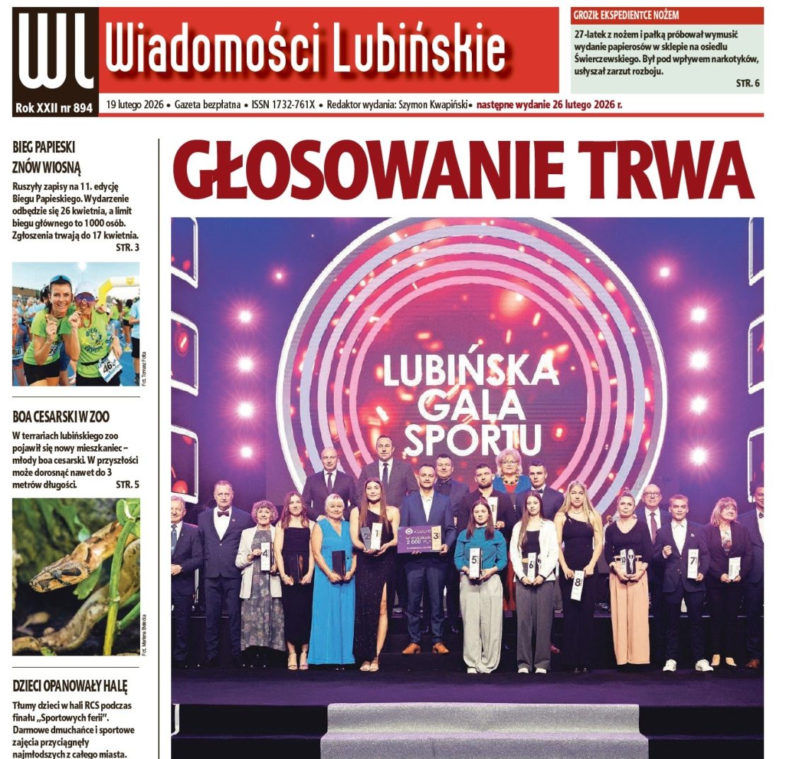 „Wiadomości Lubińskie” w każdy czwartek