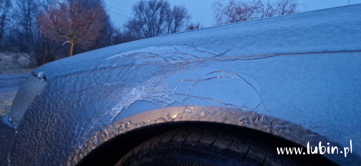 Wszystko pokryte jest lodem!