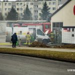 pożar busa kuriera, straż pożarna, 12 lutego 2026 (1)