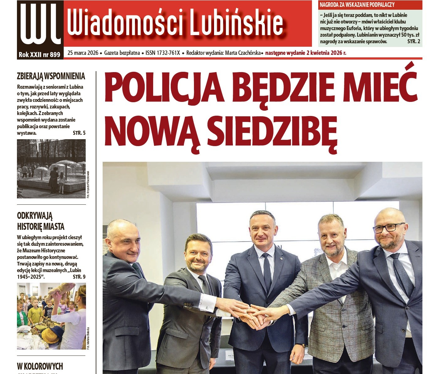 „Wiadomości Lubińskie” wyjątkowo już w środę