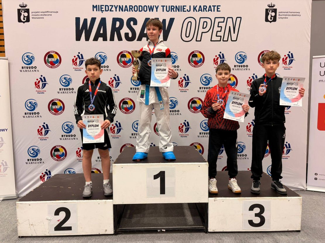 Lubiński karateka na podium w Warszawie