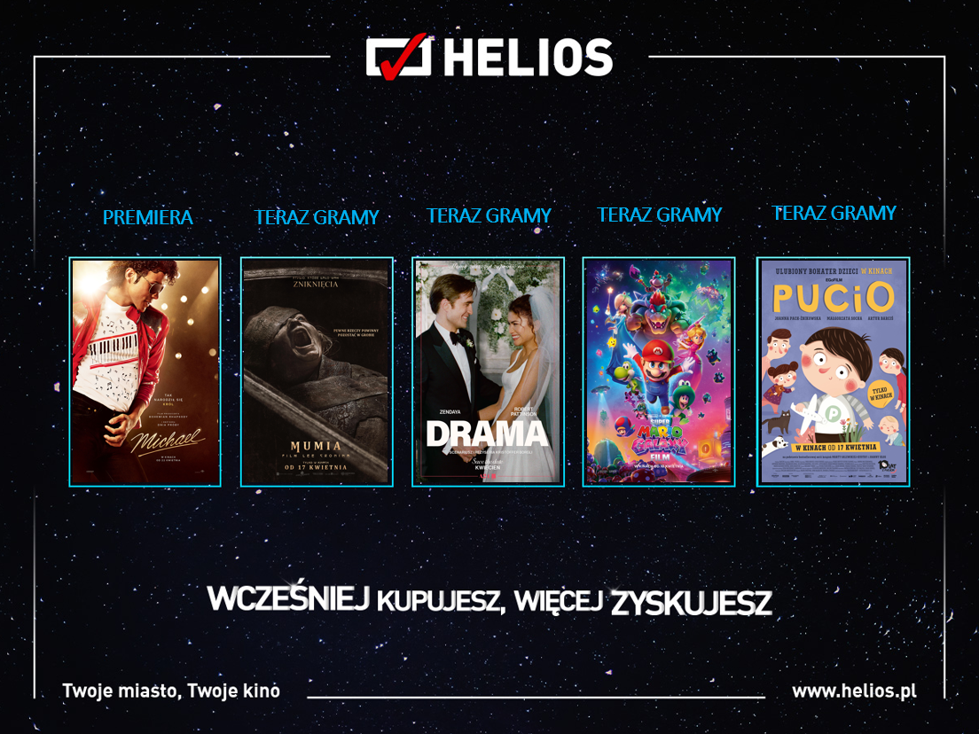 Kwietniowy repertuar kina Helios