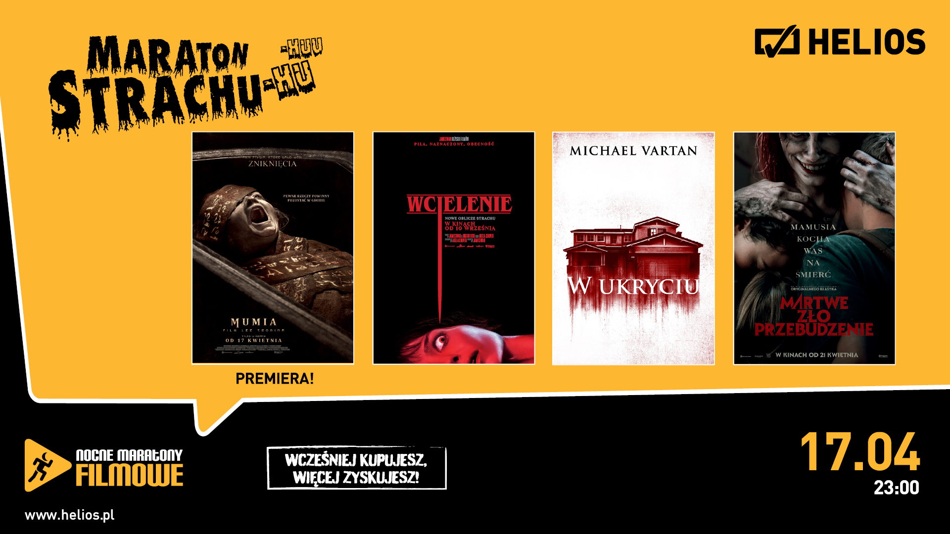 Maraton strachu w kinie Helios