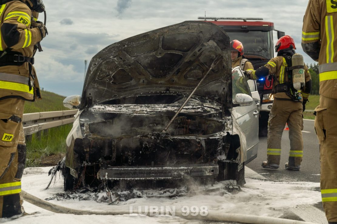 Volkswagen stanął w płomieniach