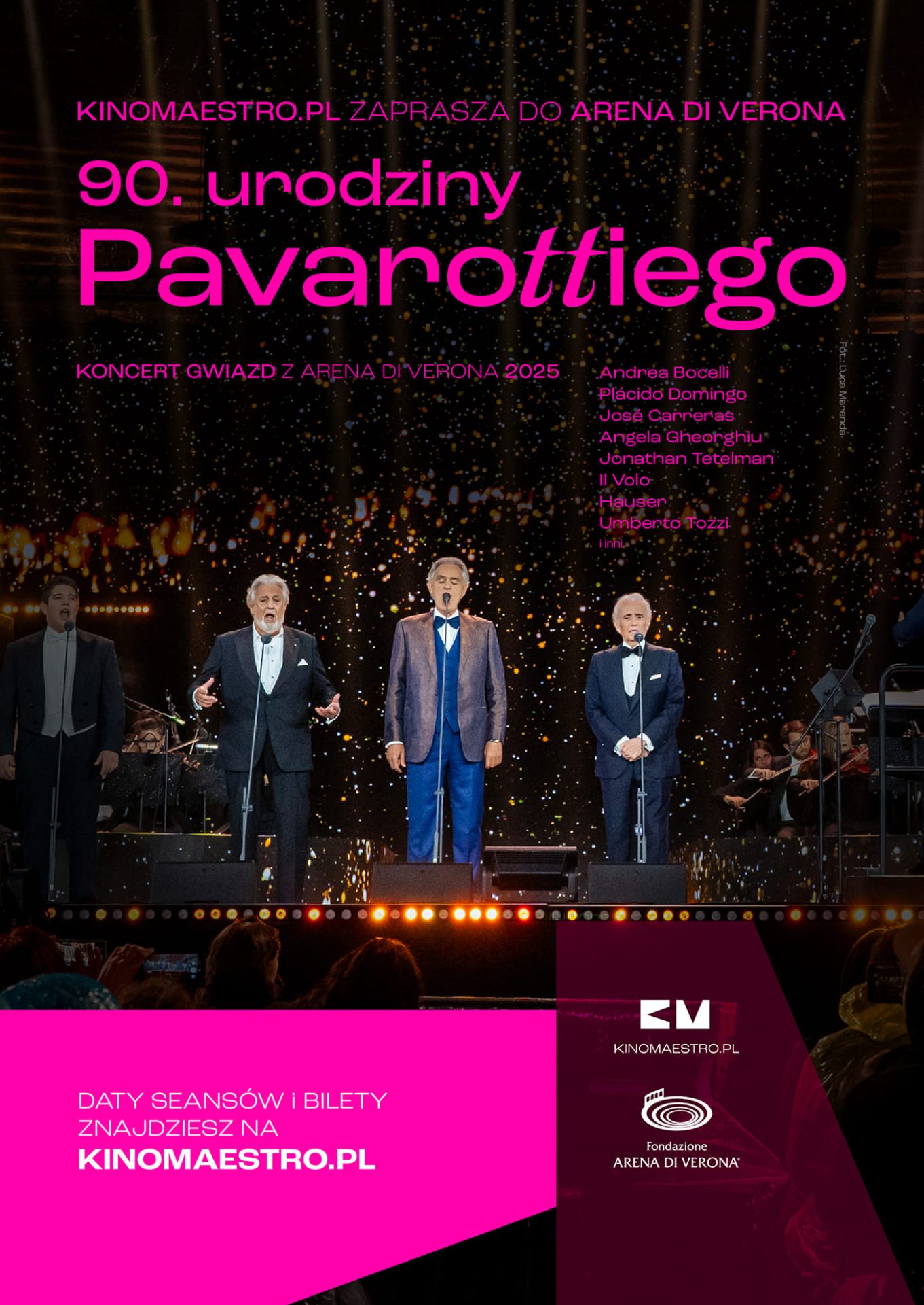 90. urodziny Pavarottiego – retransmisja koncertu z Arena di Verona