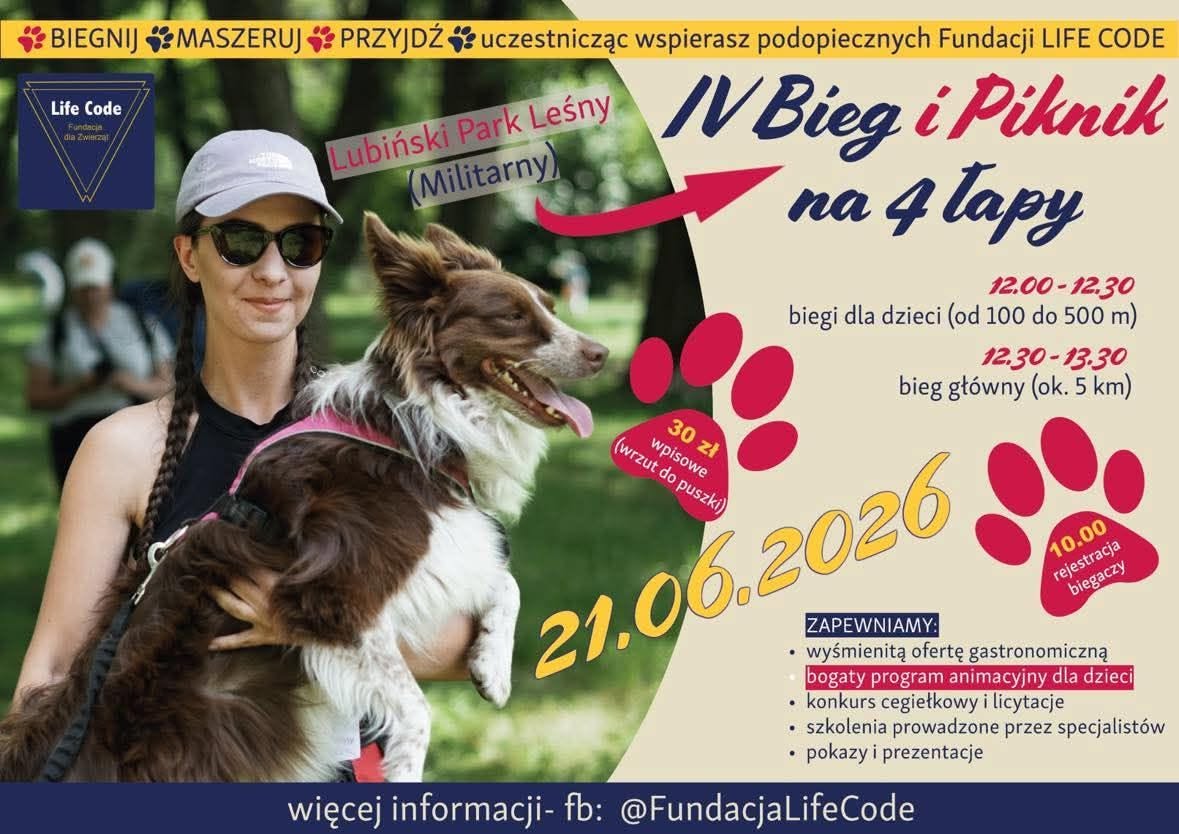 Przed nami IV Bieg i Piknik na 4 Łapy