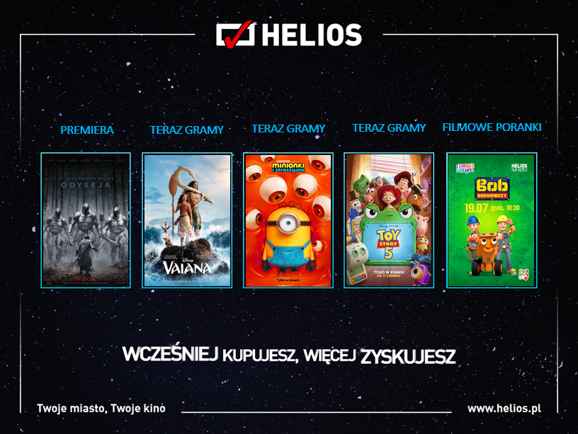 Helios zaprasza na lipcowe hity na wielkim ekranie!