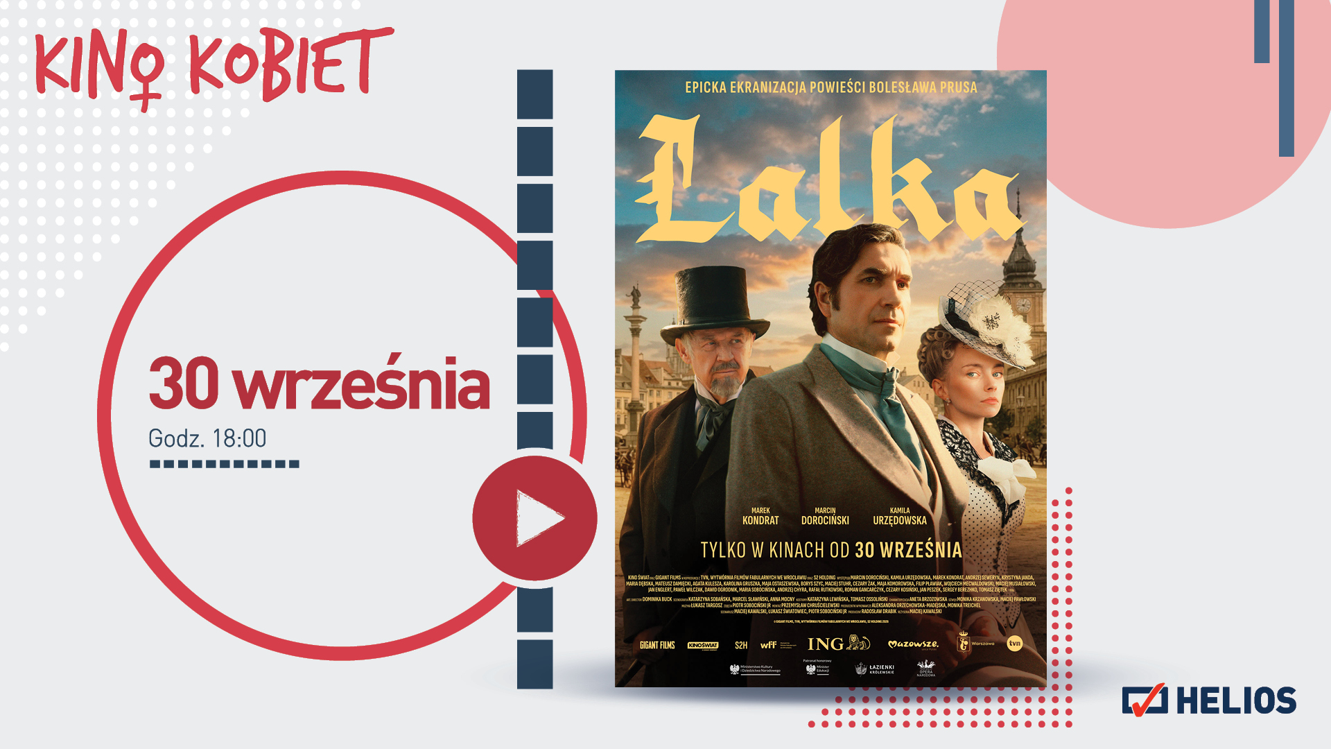  Wrześniowe Kino Kobiet w Heliosie z premierowym seansem „Lalki”