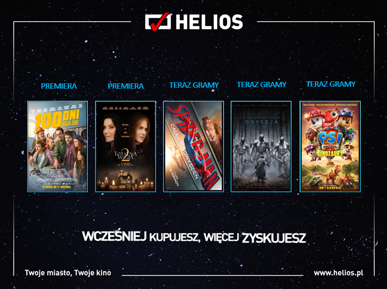 Wrześniowe nowości w kinach Helios