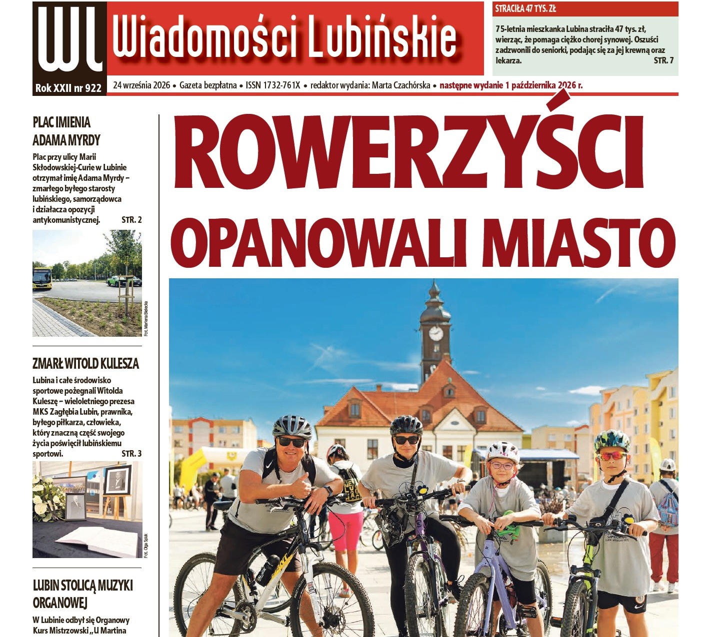 „Wiadomości Lubińskie” już jutro