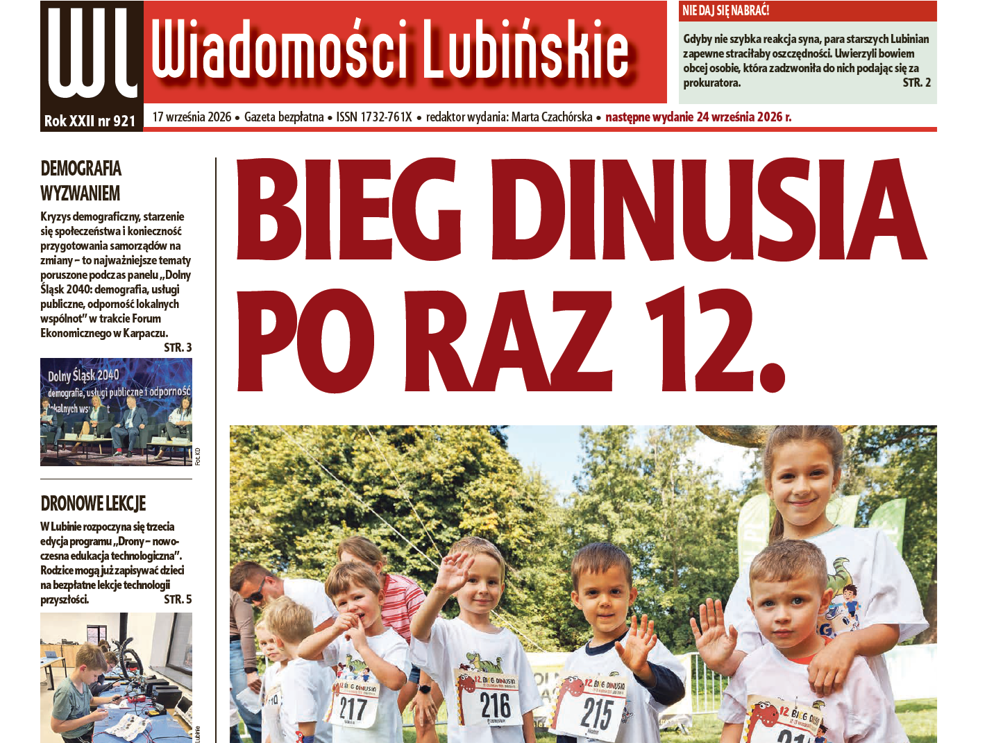 Kolejne „Wiadomości Lubińskie” już jutro