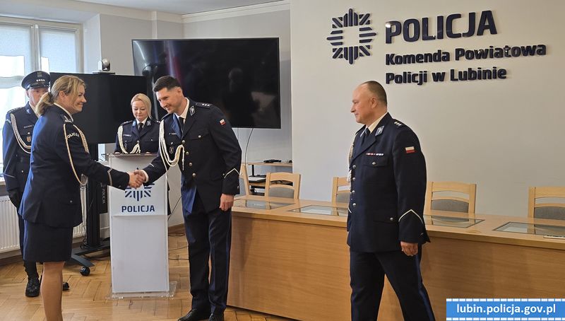 Komendant lubińskiej policji ma nowego zastępcę
