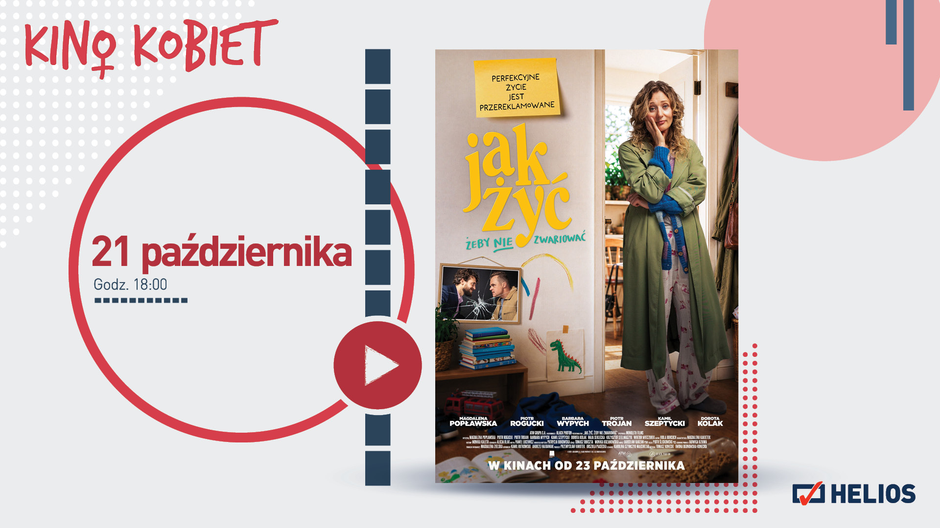 Październikowe Kino Kobiet z komedią „Jak żyć, żeby nie zwariować”